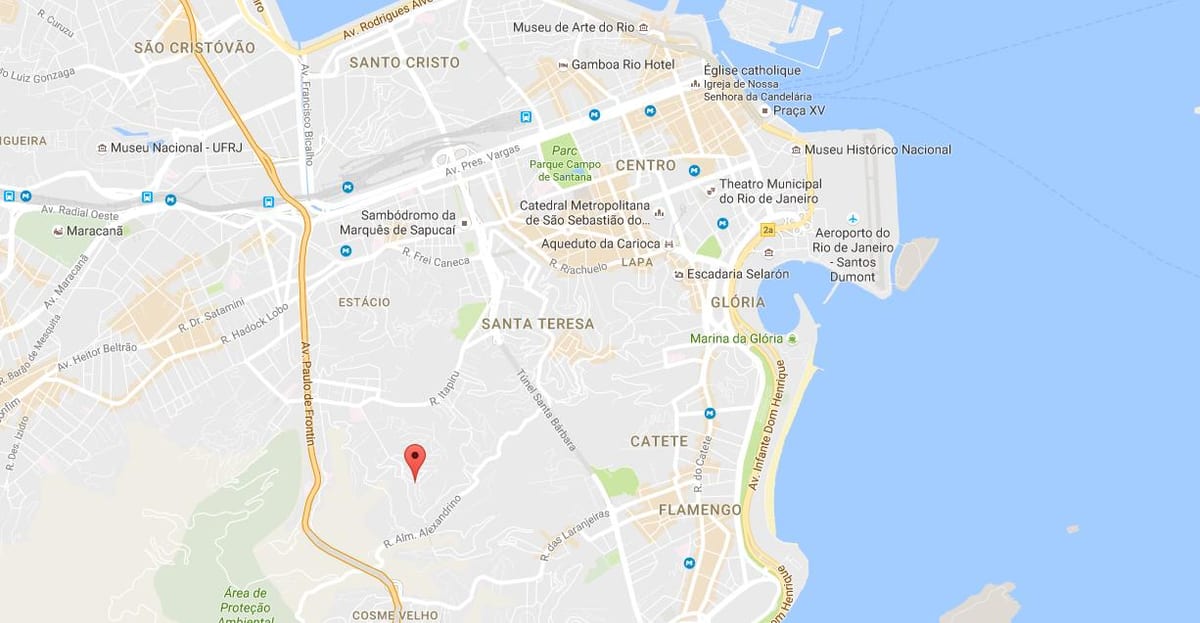 Favela Mangueira haritası