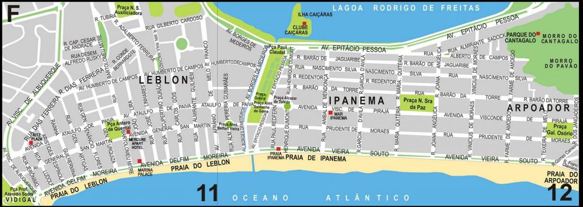 Ipanema Plajı Haritayı göster