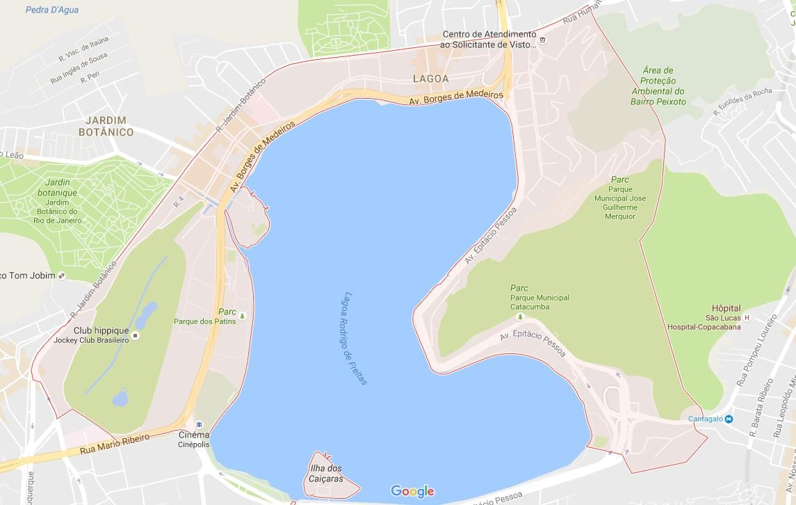 Lagoa haritası