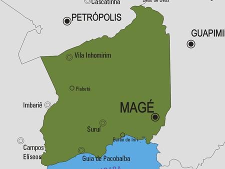 Magé Belediyesi haritası