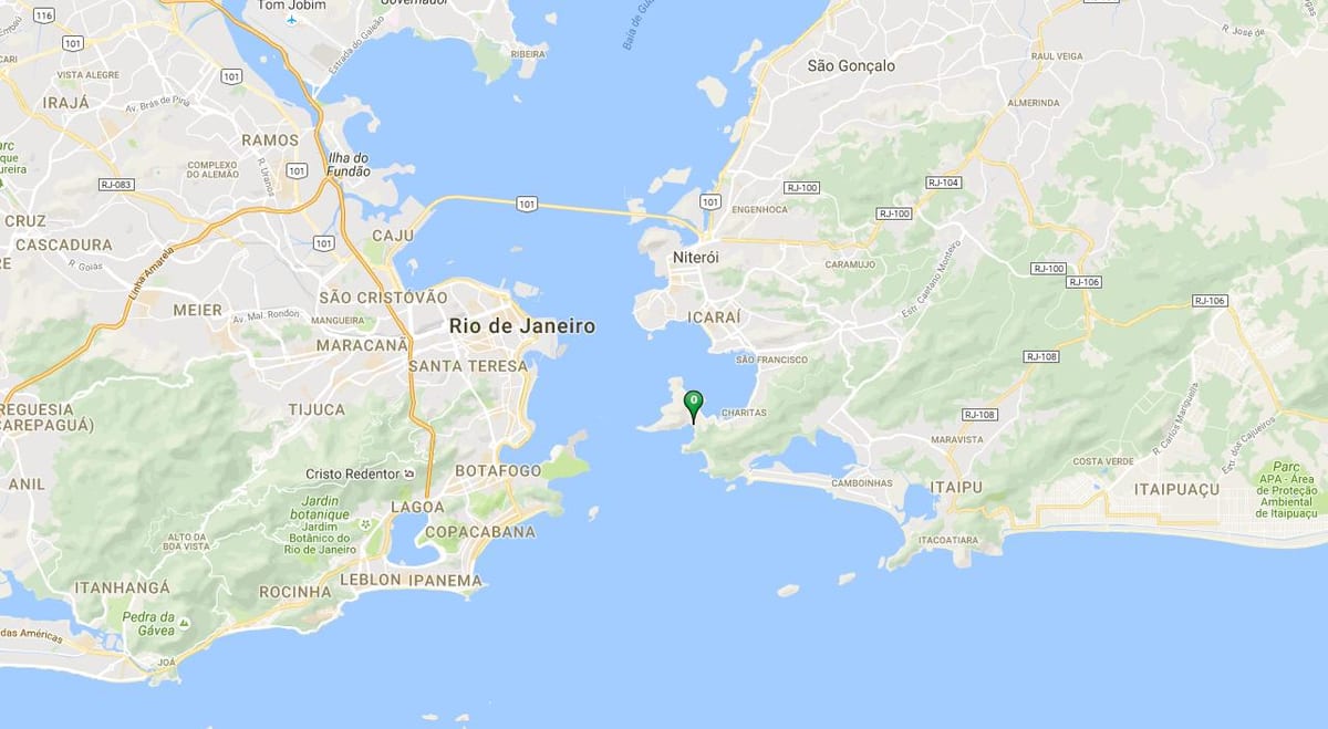 Plaj Forte Rio Branco haritası