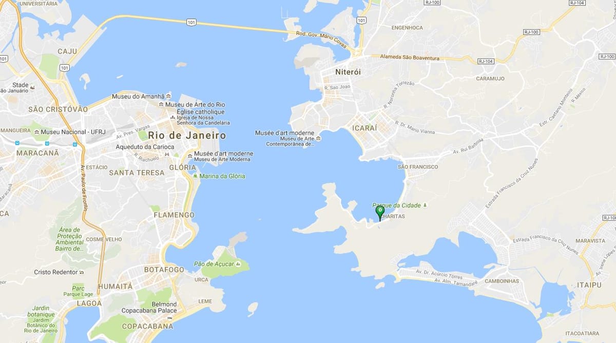 Plaj Samanguaia haritası