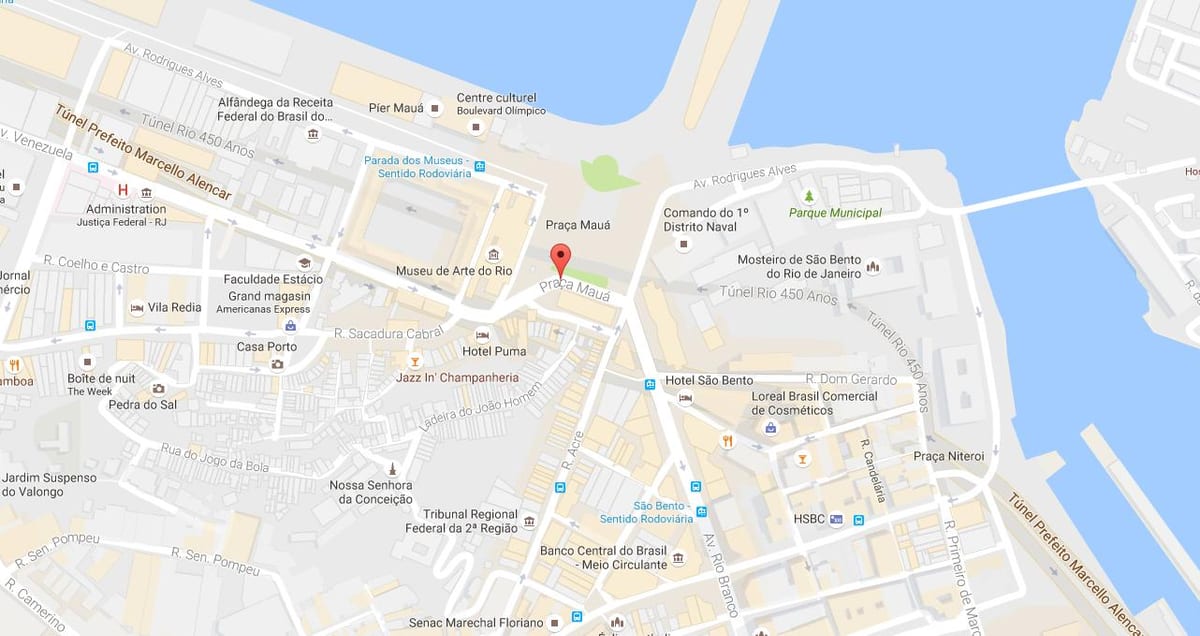 Praça Mauá haritası