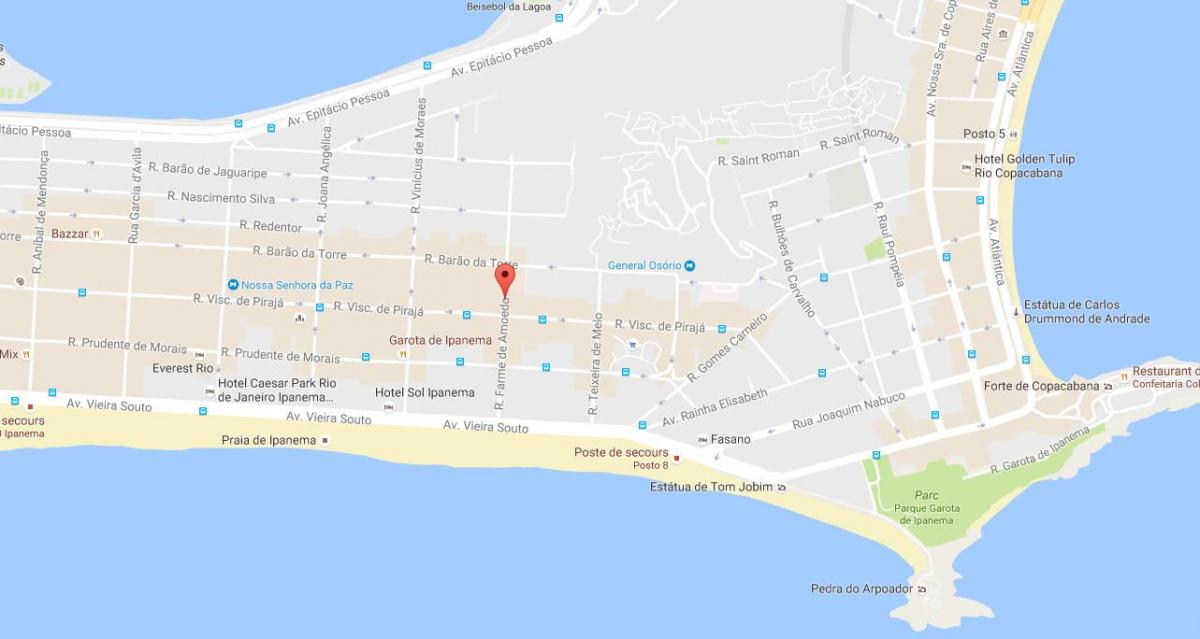 Otel haritası gay Rio de Janeiro