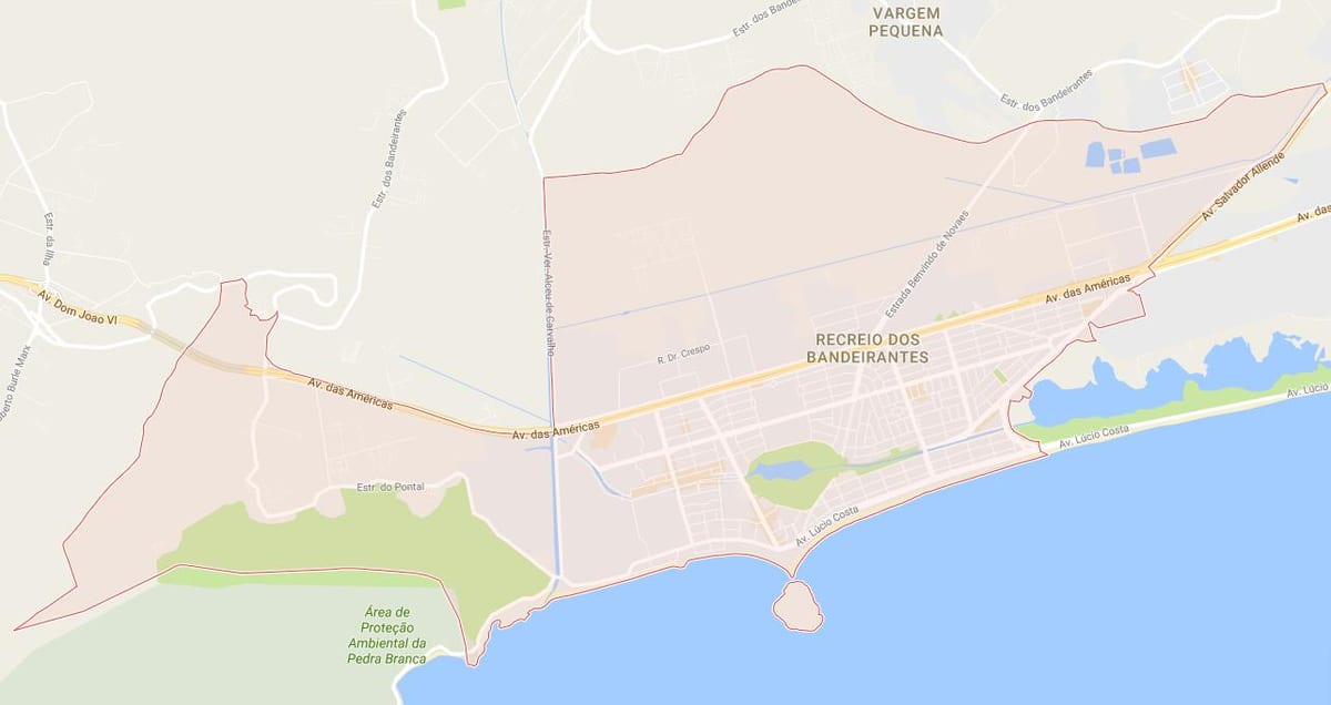 Recreio dos Bandeirantes haritası