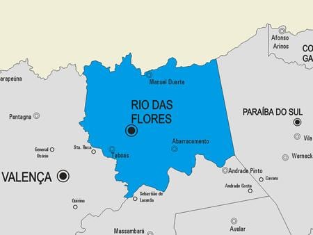 Rio das Ostras Belediyesi haritası