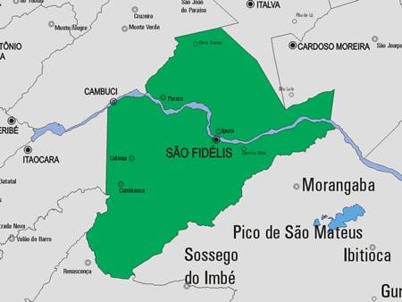 São Francisco de İtabapoana Belediyesi haritası