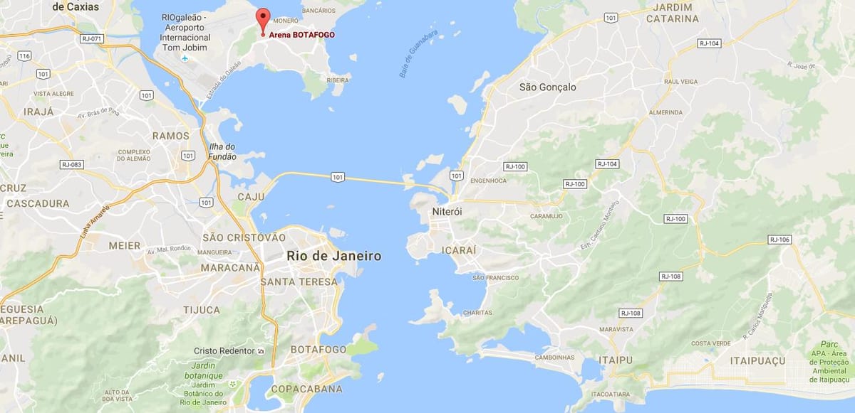 Stadyum haritası Luso-Brasileiro