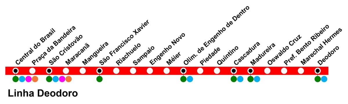 SuperVia haritası - Line Deodoro