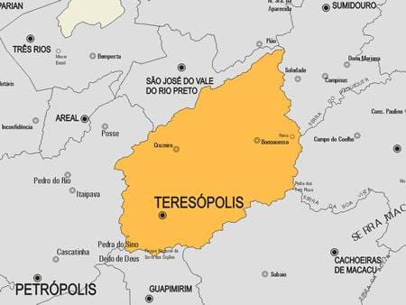 Teresópolis Belediyesi haritası