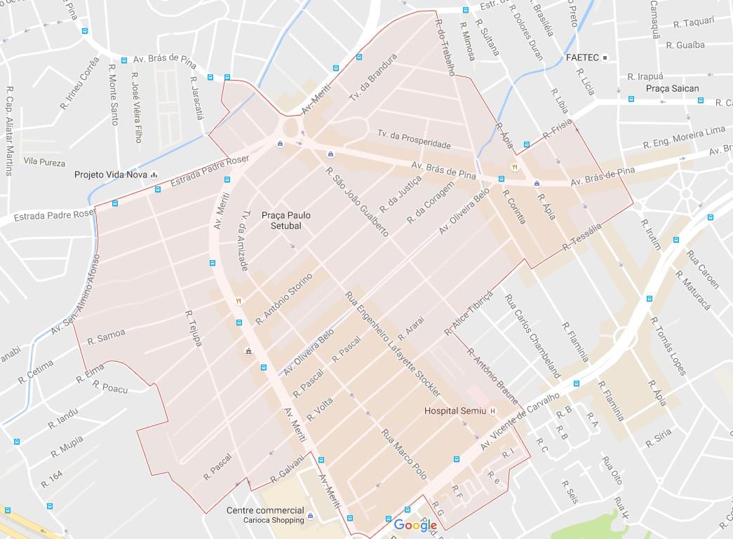 Vila da Penha haritası