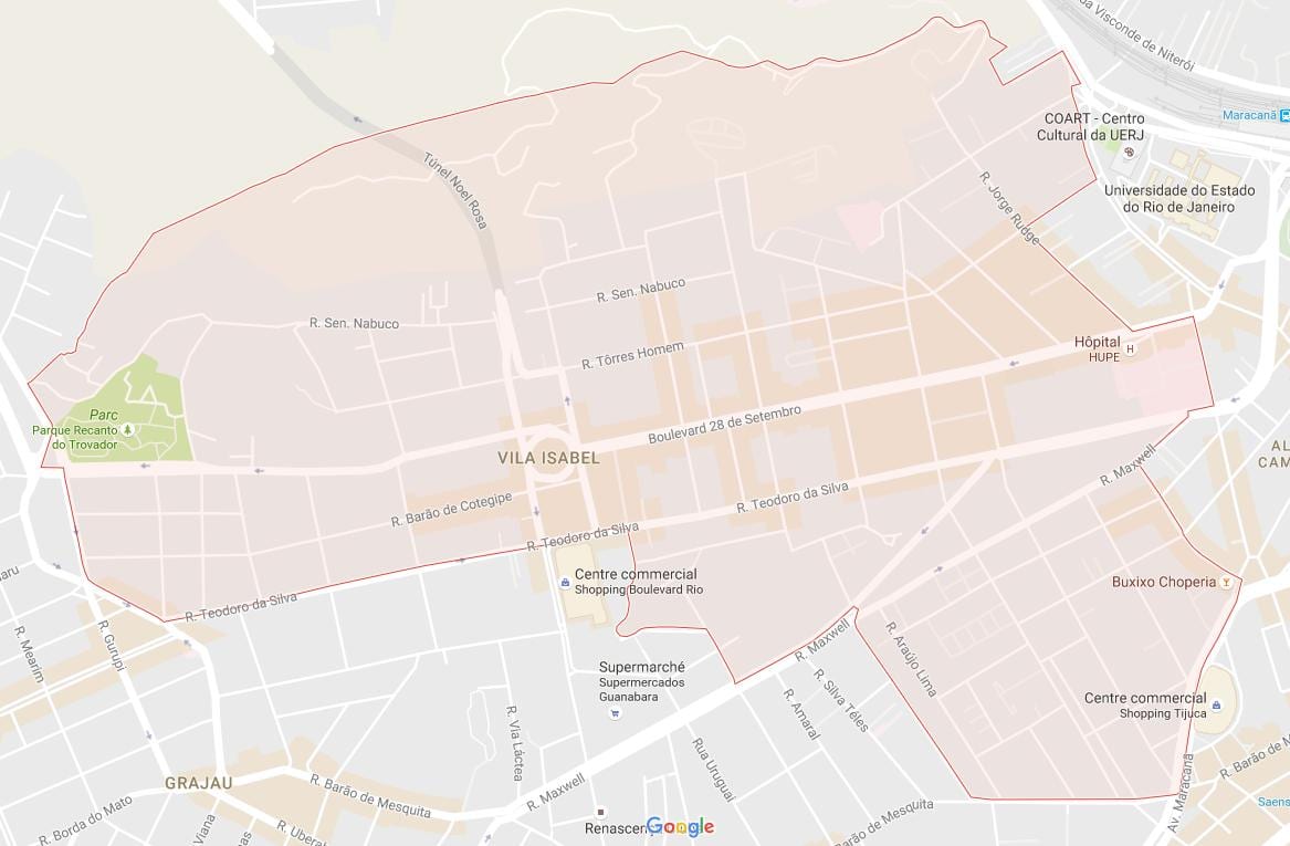 Vila Isabel haritası