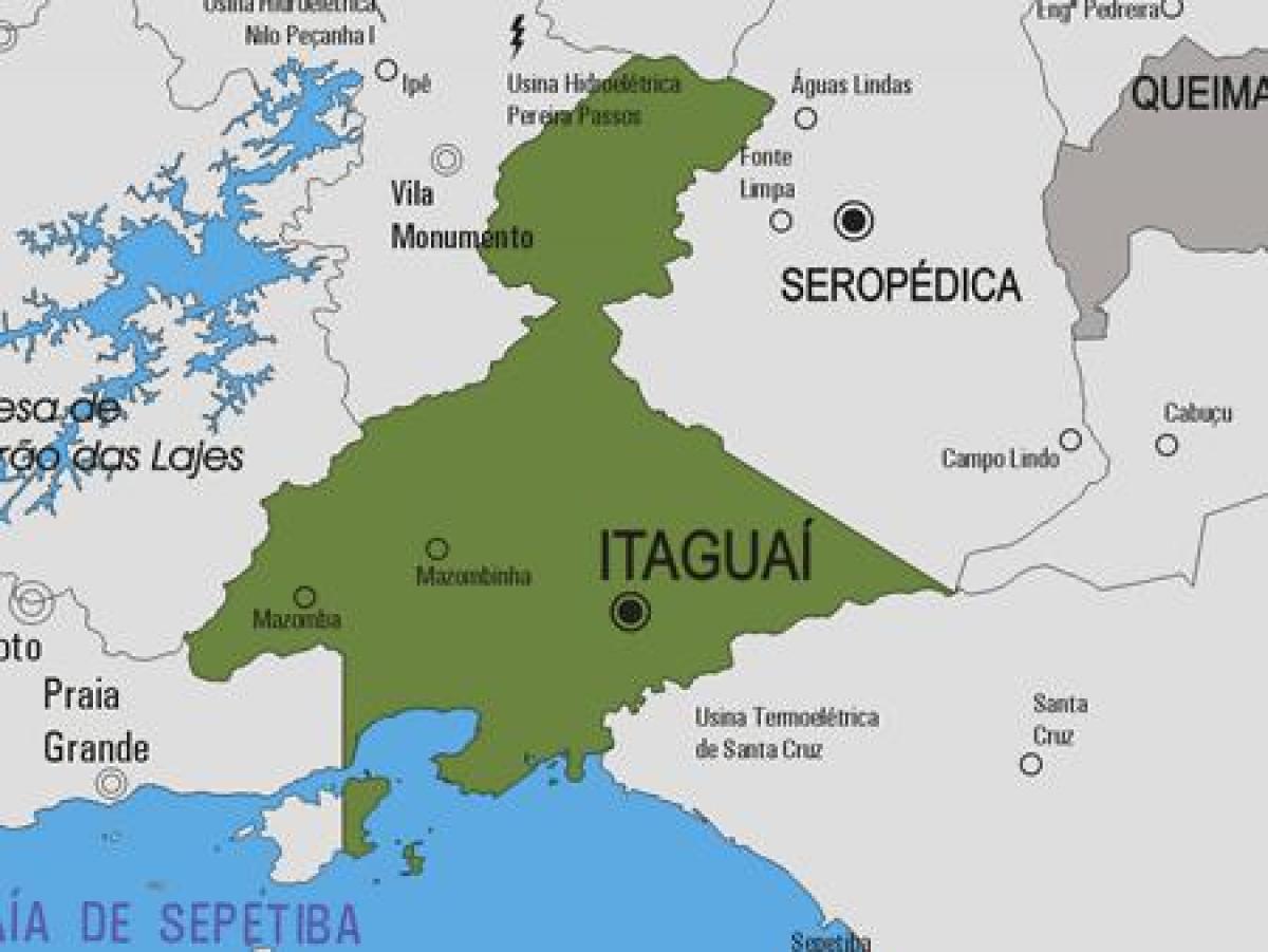 İtaguaí Belediyesi haritası