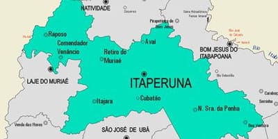 İtaperuna Belediyesi haritası