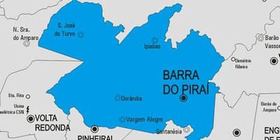 Barra do Piraí Belediyesi haritası