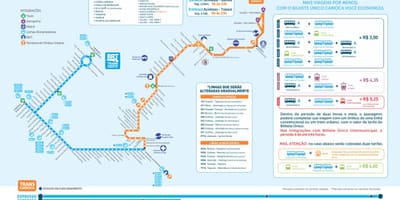 BRT TransCarioca haritası
