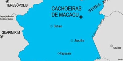Cachoeiras de Macacu Belediyesi haritası