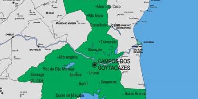 Carapebus Belediyesi haritası