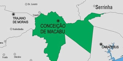 Conceição de Macabu Belediyesi haritası
