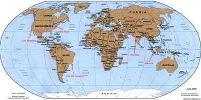 Dünyanın Rio de Janeiro haritası