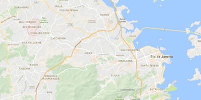 Favela Bento Ribeiro haritası