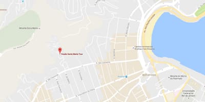 Favela Santa Marta haritası