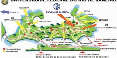 Rio de Janeiro Federal Üniversitesi haritası