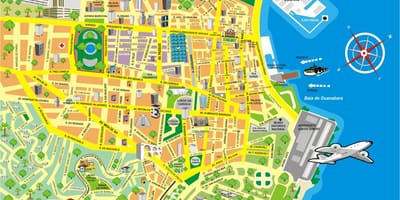 Turistik haritası Rio de Janeiro