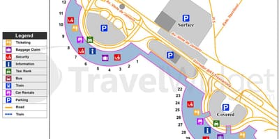 Galeão havaalanı terminal haritası