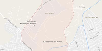 Gericinó haritası