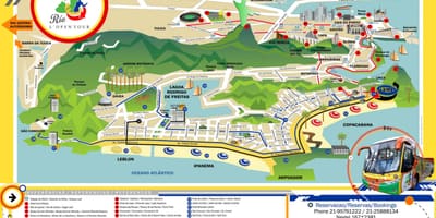 Gezi haritası otobüs Rio de Janeiro