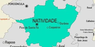 Natividade Belediyesi haritası