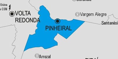 Pinheiral Belediyesi haritası