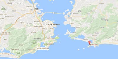 Plaj Itaipú haritası