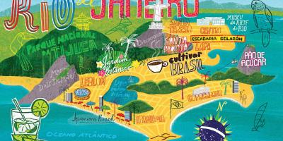 Rio de Janeiro duvar kağıdı harita