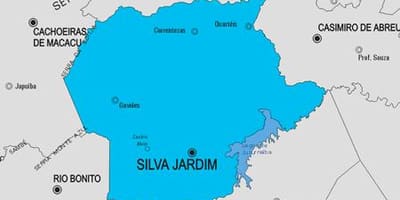 Silva Jardim Belediyesi haritası