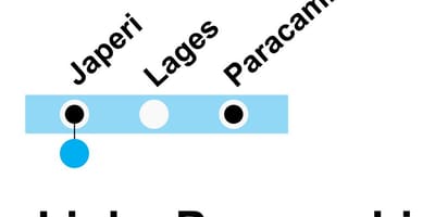 SuperVia haritası - Line Paracambi