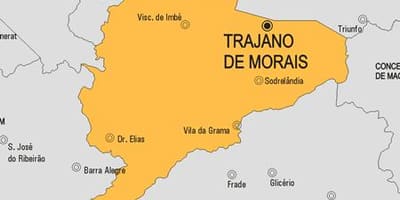 Trajano de Morais Belediyesi haritası