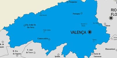 Valença Belediyesi haritası